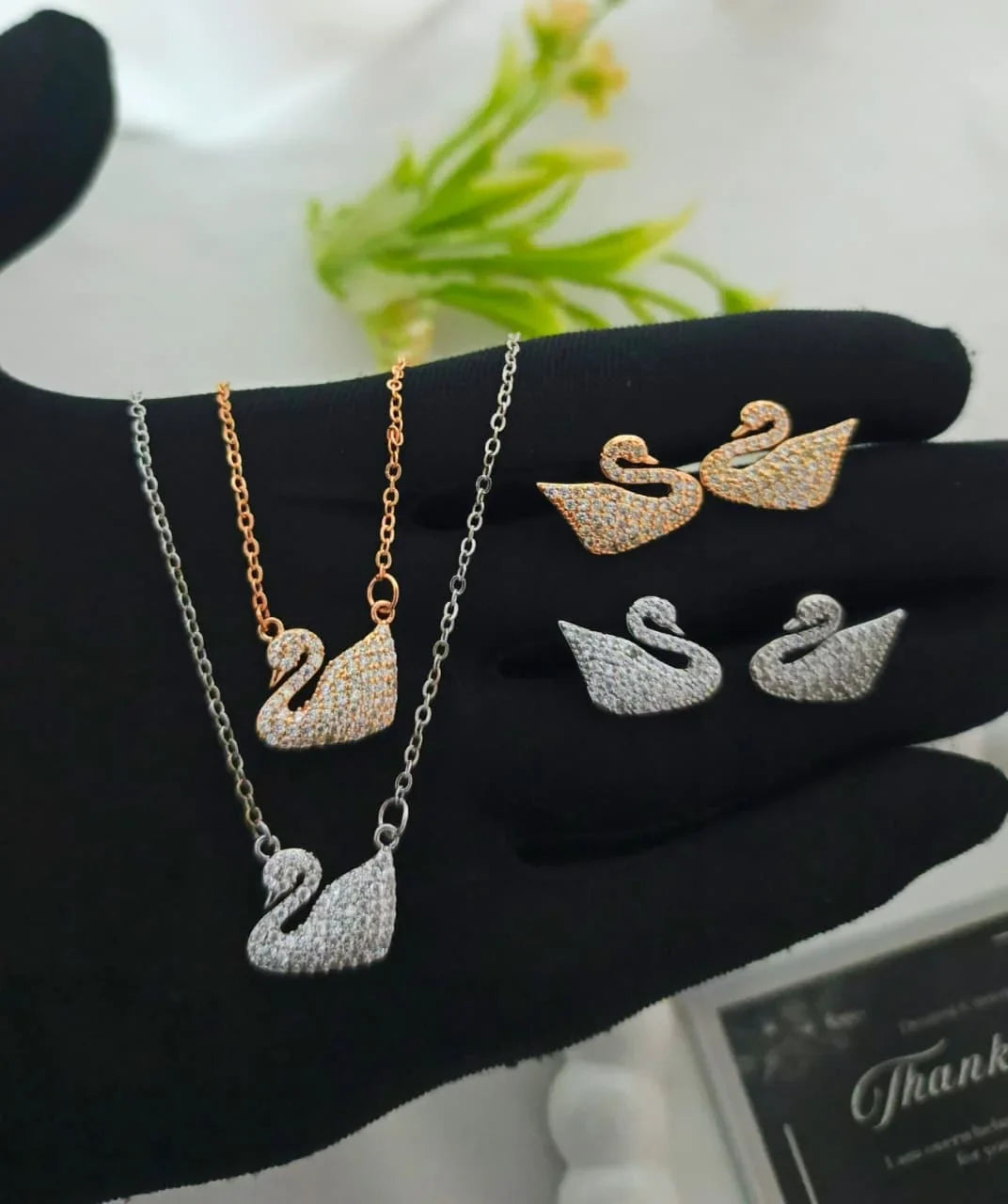 Silver Fancy Locket Set