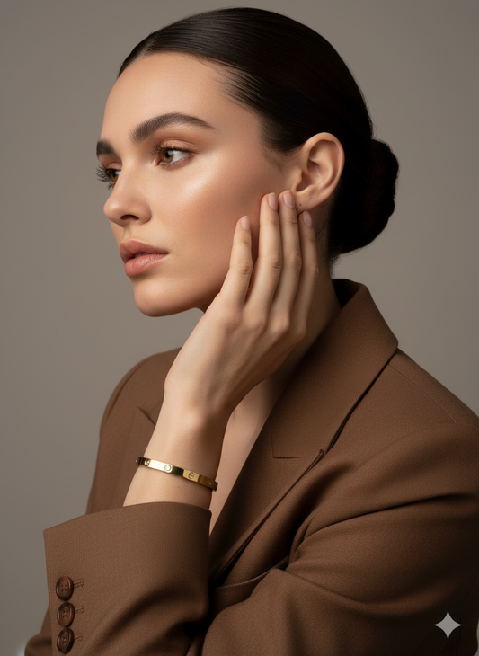 Cartier Gold & Diamond Bangle