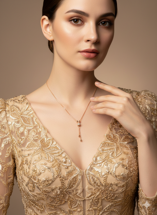 Golden Sphere Tassel Pendant