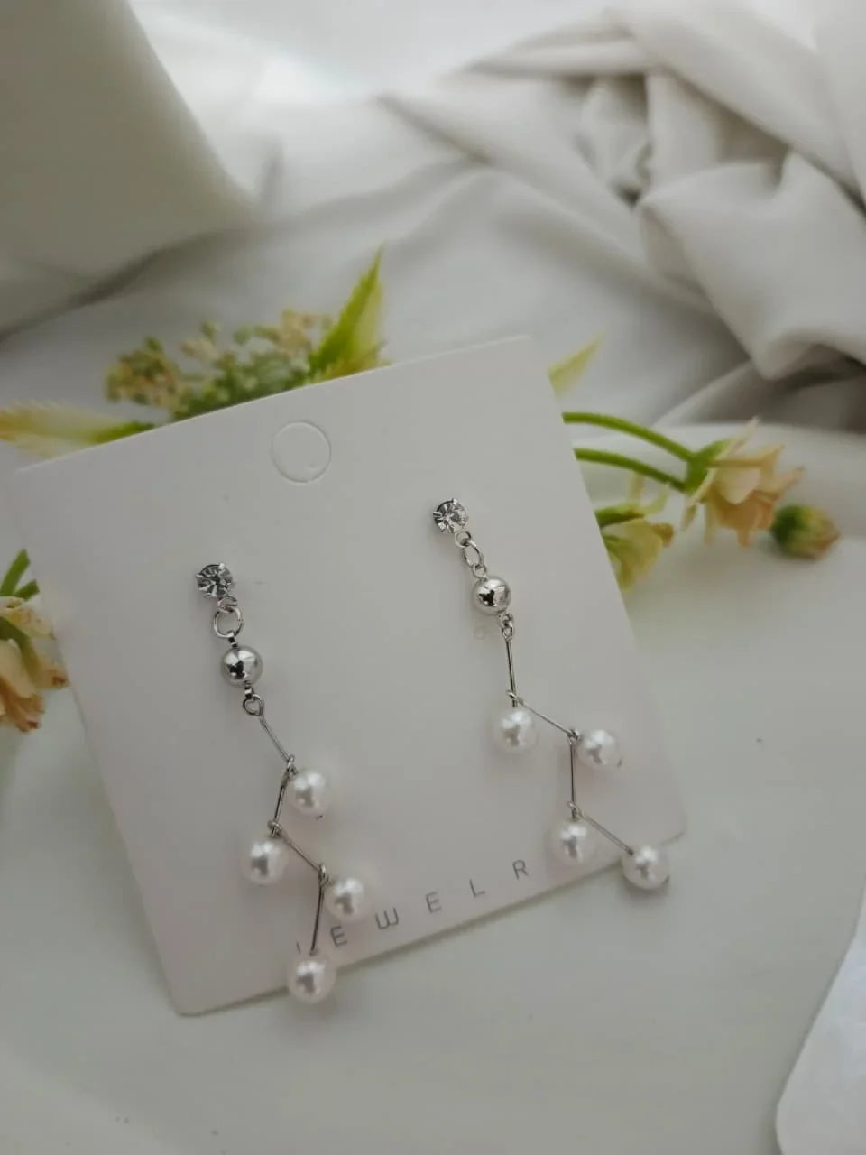 Pearl Dangle Grace Earrings