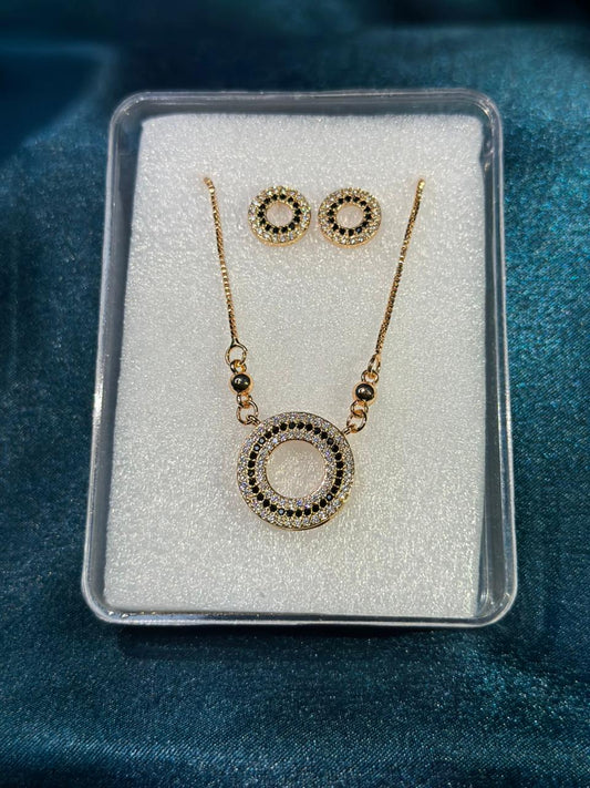 Midnight Halo Crystal Jewelry Set