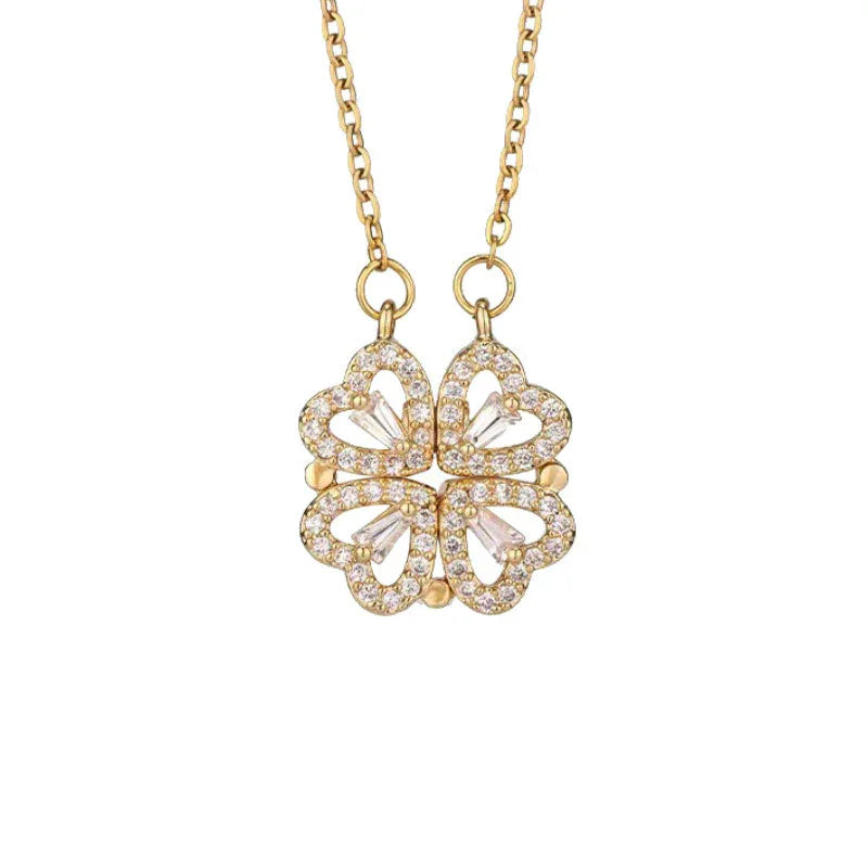 Rhinestone Gold Necklace
