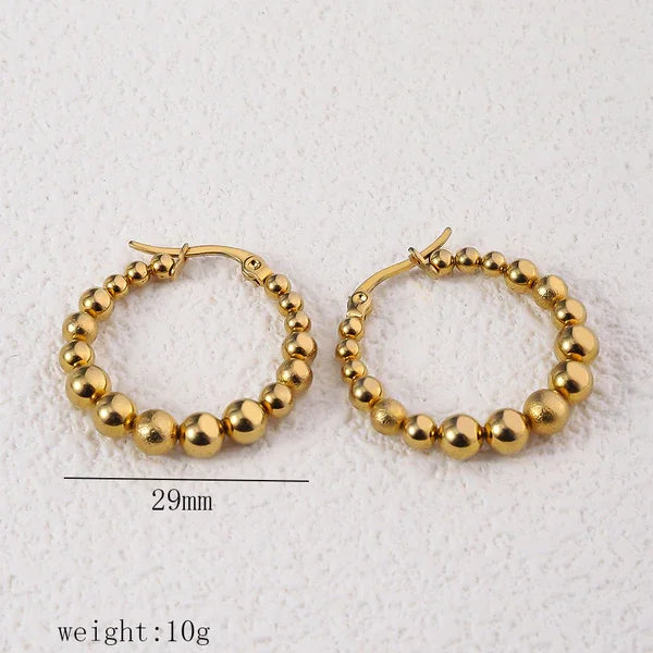 Shiny Bubble Hoop Earring