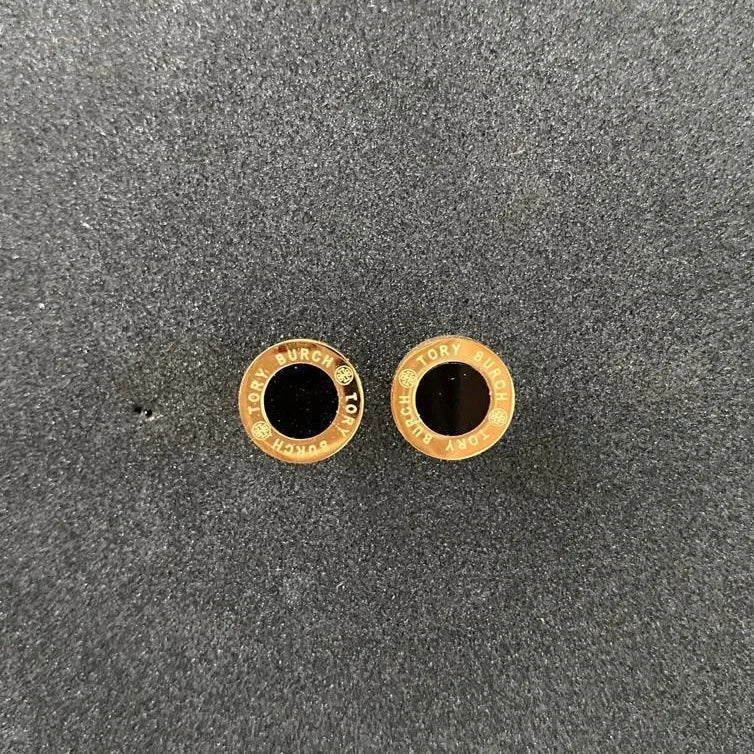 TB Black Stud Earrings