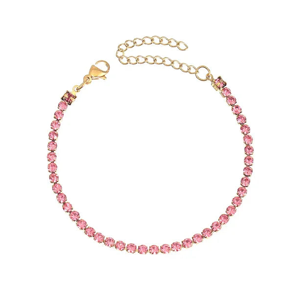 Tennis Pink Bracelet