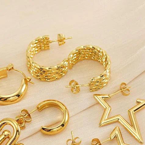 Twist Half Hoop Earring