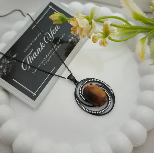 Dark Brown Fancy Locket