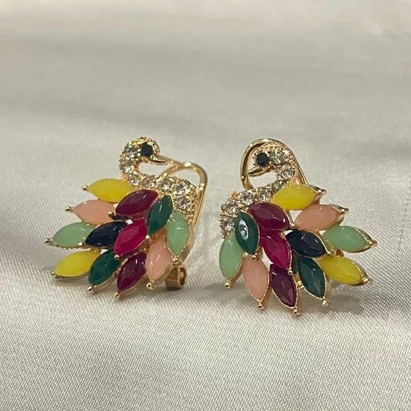 Flamingo Gold Earrings