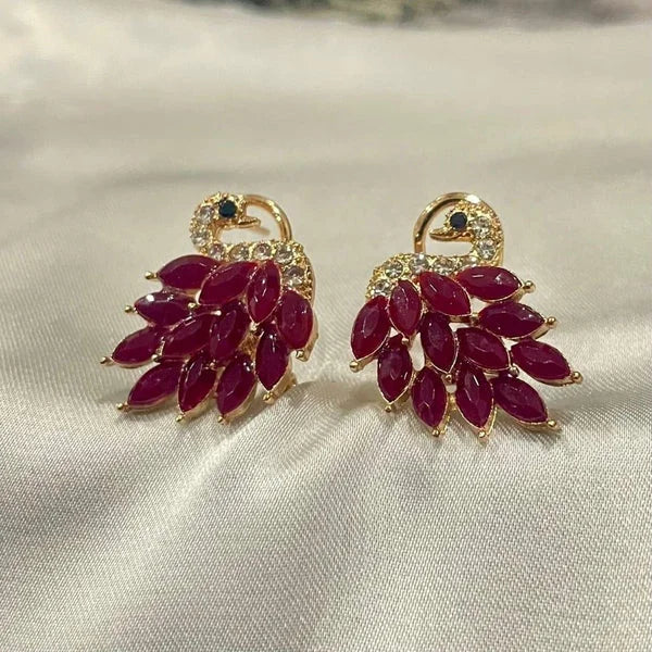Flamingo Gold Earrings
