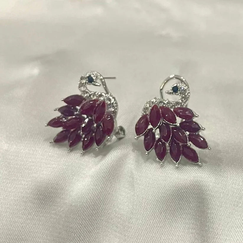 Flamingo White Earrings