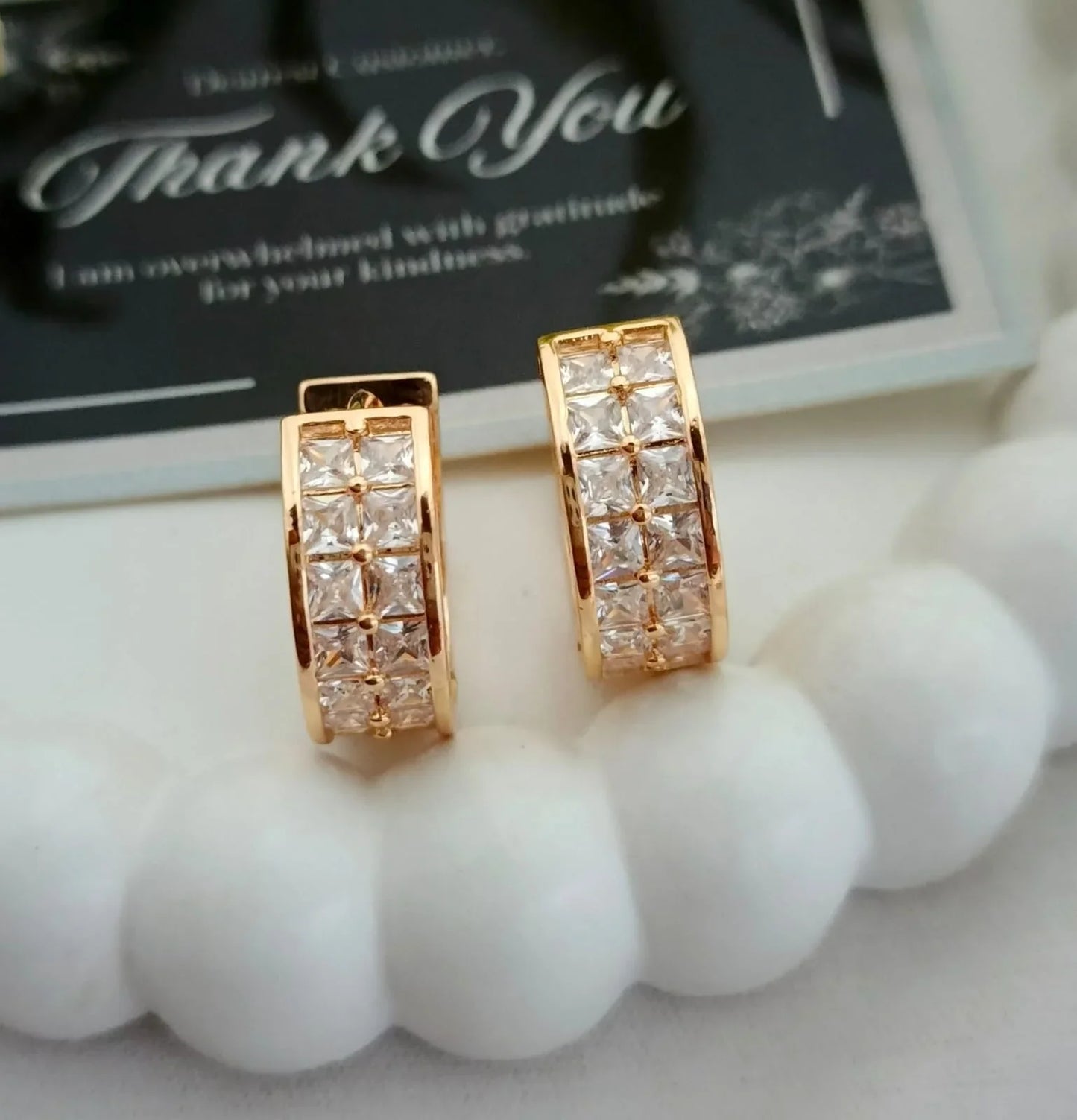 Golden Fancy Zircone Earring