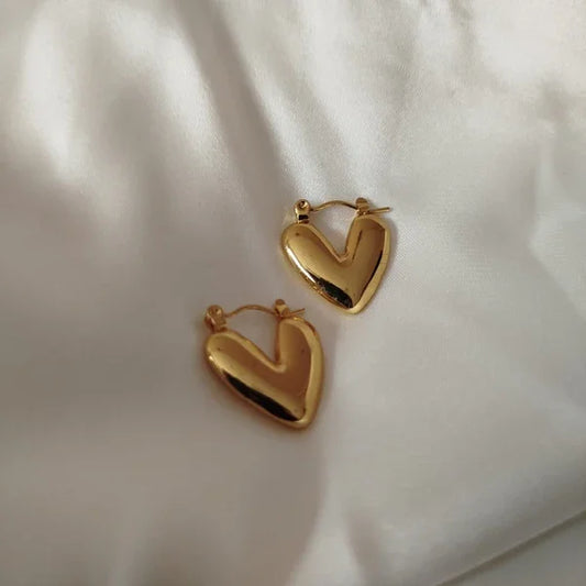 Heart Hoop Earring
