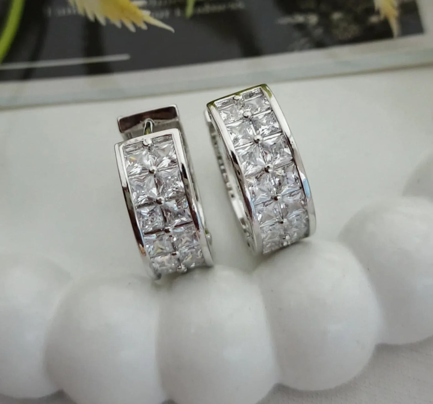 Silver Fancy Zircone Earring