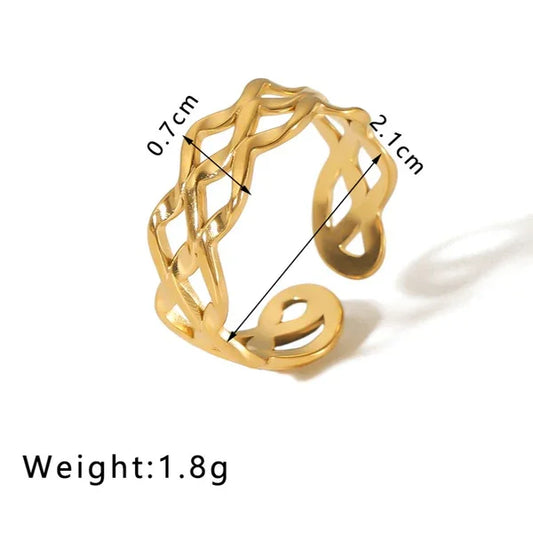 Wave Band Ring