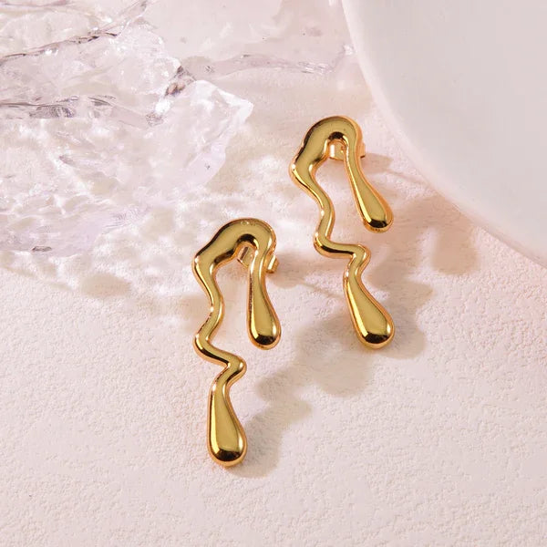 Abstract Tear Earring