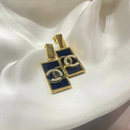 CC Black Earring
