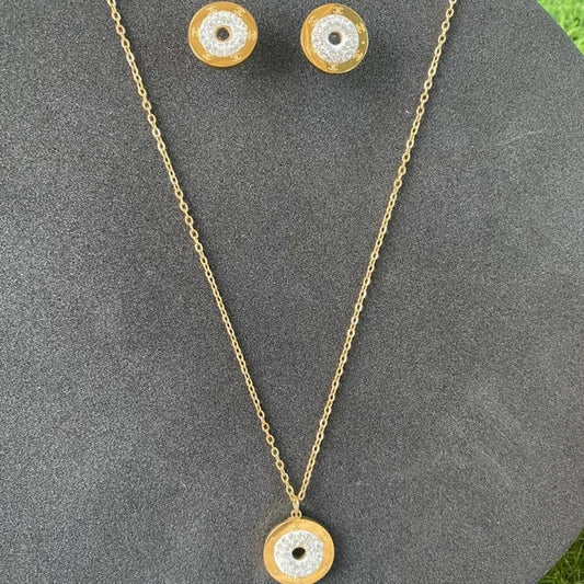 Chanel White Stone Set