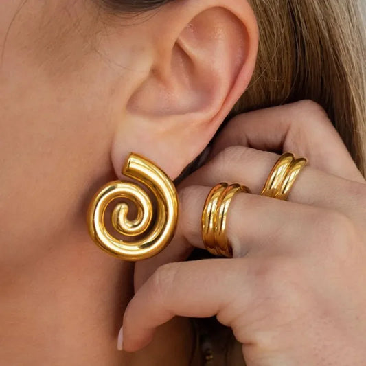 Chunky Swirl Earring