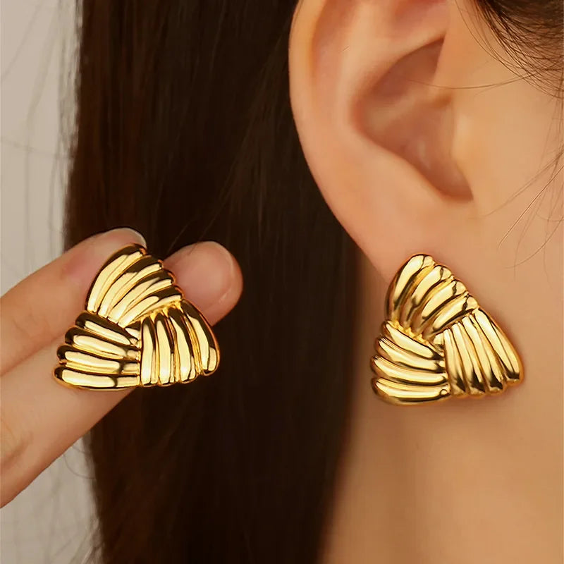Chunky Triangle Earring