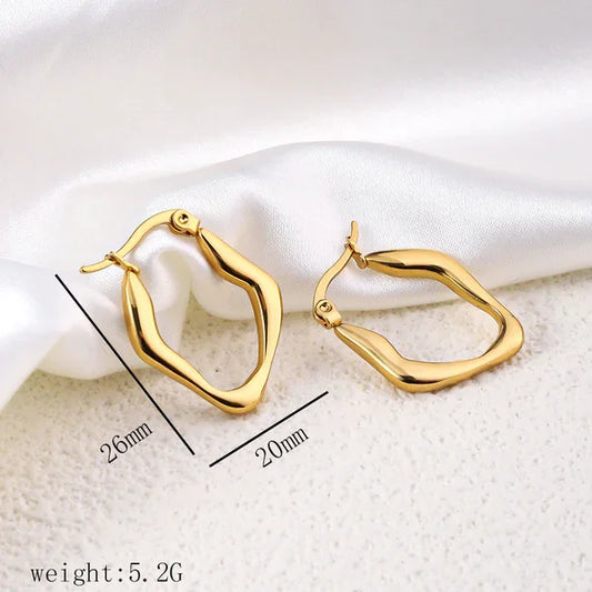 Curvy Glossy Earring