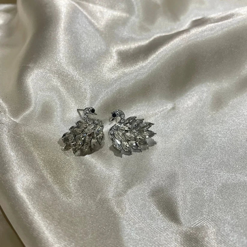 Flamingo White Earrings