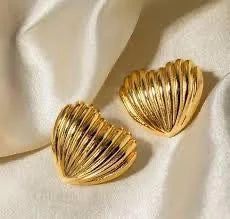 Heart Shaped Stud Earrings