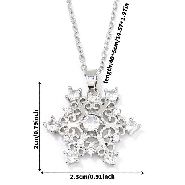 Korean White Flake Necklace