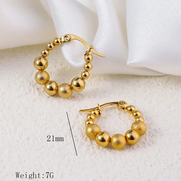 Matte Bubble Hoop Earring