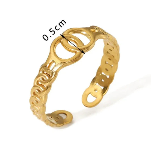 Modern Interlock Ring