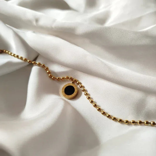 Numeral Ball Black Bracelet