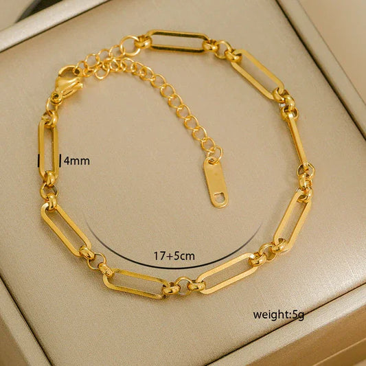 Paper Clip Link Bracelet