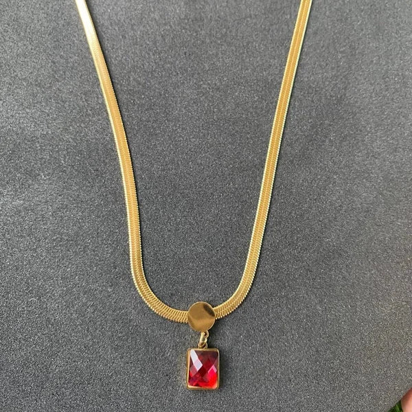 Red Stone Necklace