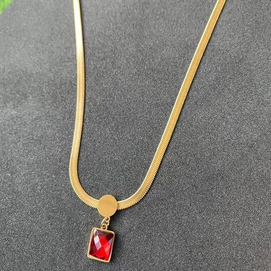 Red Stone Necklace