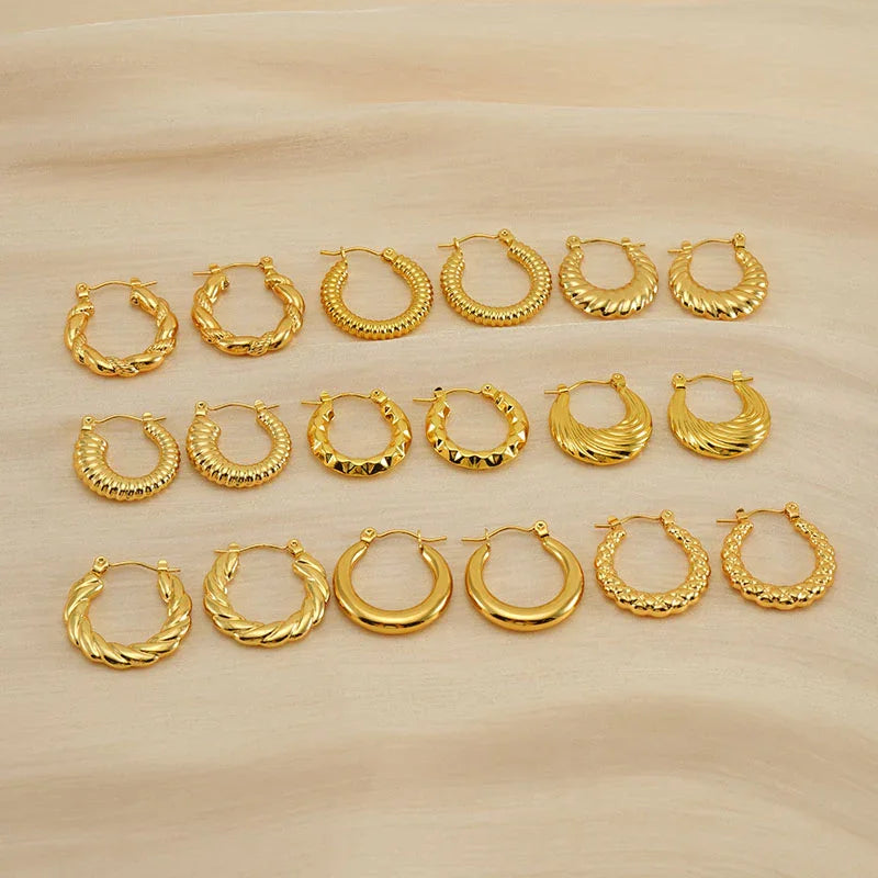 Twisted Hoop Earring